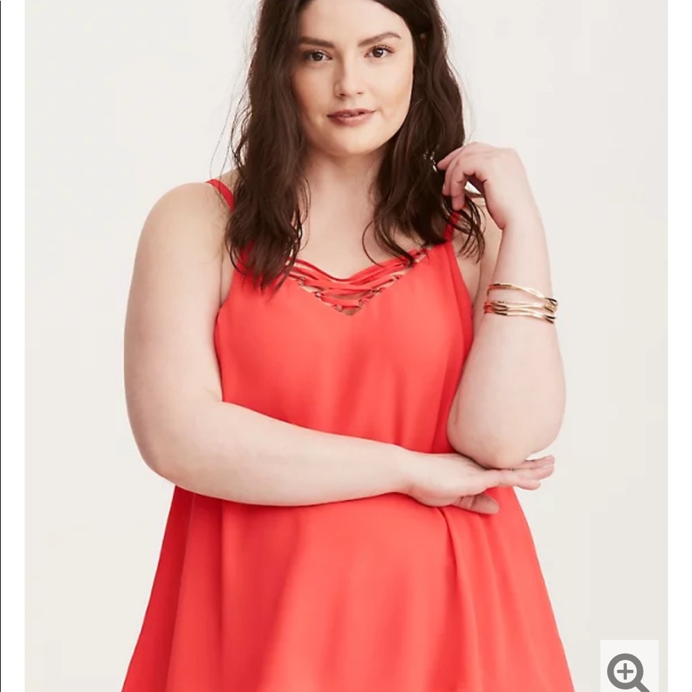 torrid Strappy Front Double Layer Swing Cami